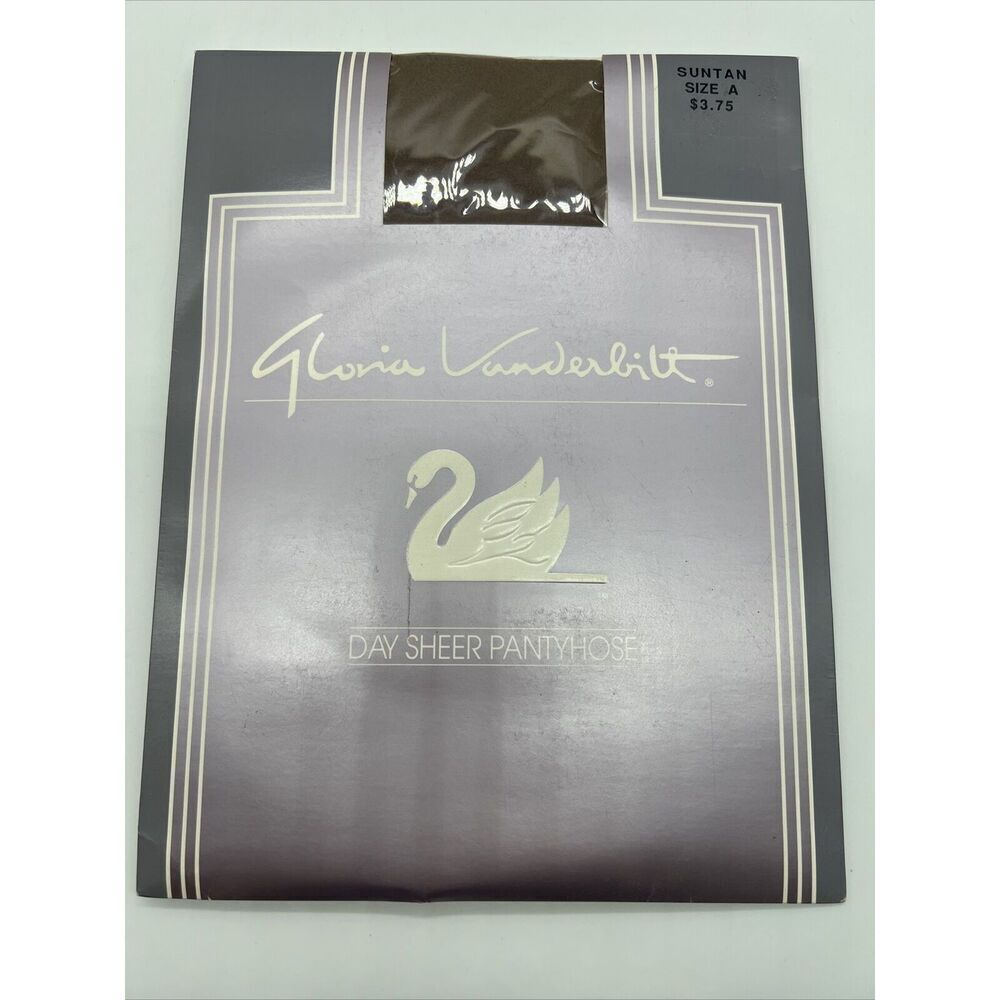 Vintage Gloria Vanderbilt Day Sheer Pantyhose Size C Coffee 100% Nylon